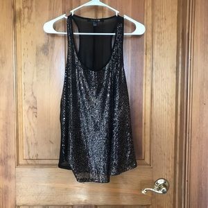 Sequin Mesh Tank